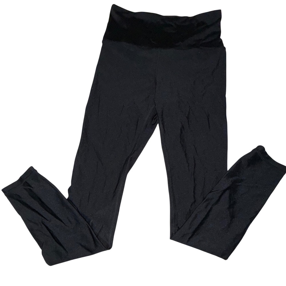 Athleta Elation Shine Tight Leggings Black High Waisted Yoga Pants Small Petite